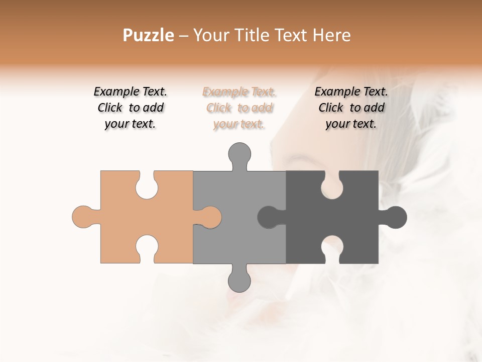 Smiling Face Purity PowerPoint Template