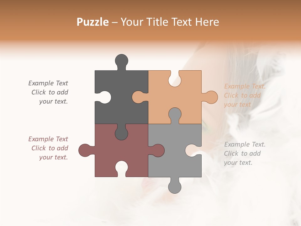 Smiling Face Purity PowerPoint Template