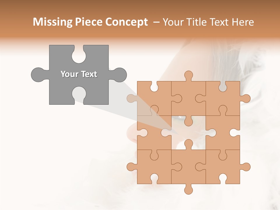 Smiling Face Purity PowerPoint Template