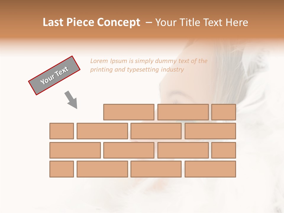 Smiling Face Purity PowerPoint Template