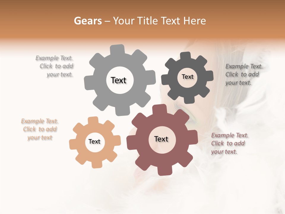 Smiling Face Purity PowerPoint Template