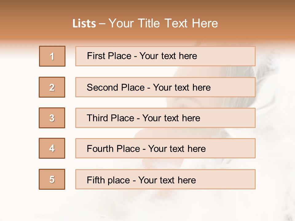 Smiling Face Purity PowerPoint Template