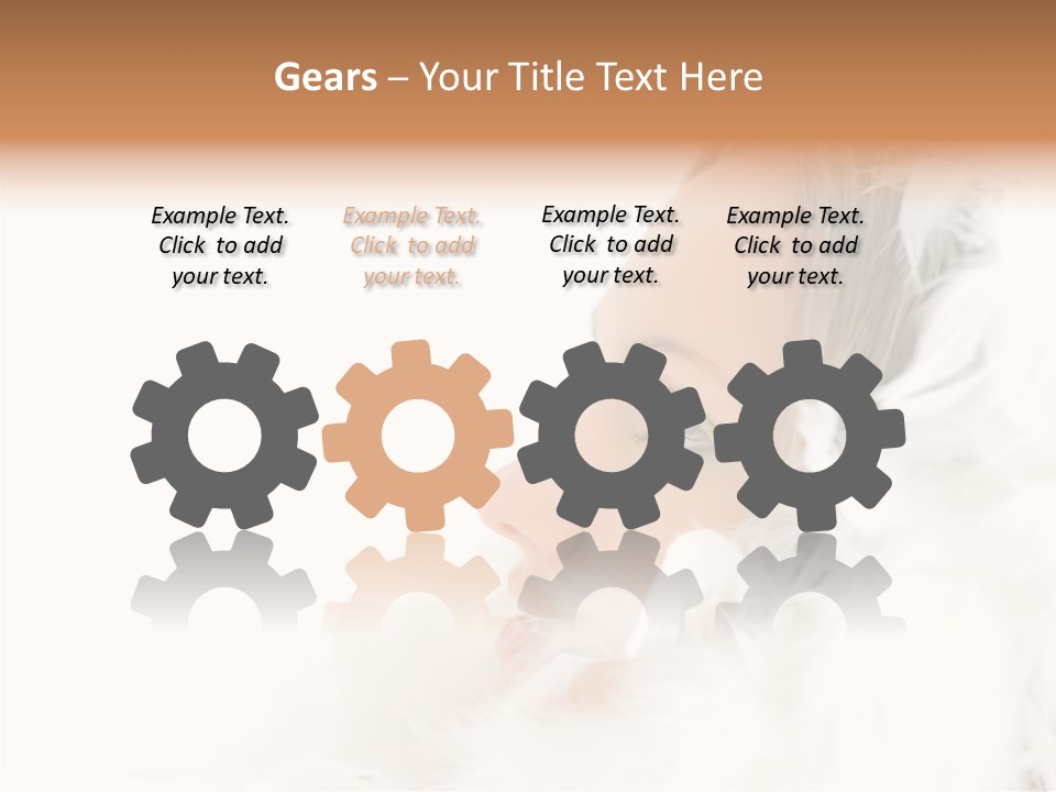 Smiling Face Purity PowerPoint Template