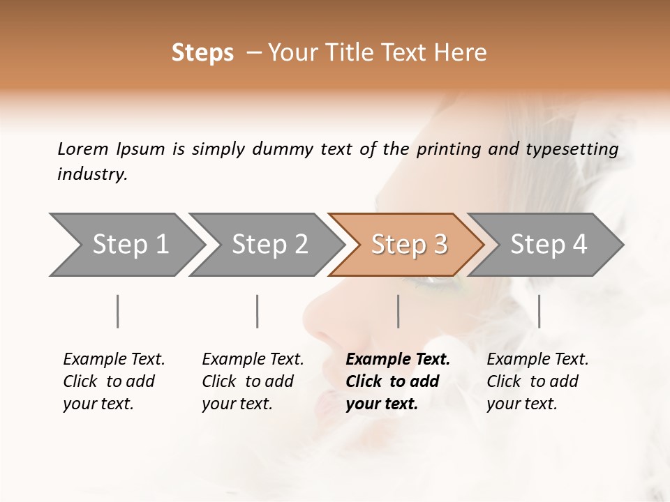 Smiling Face Purity PowerPoint Template
