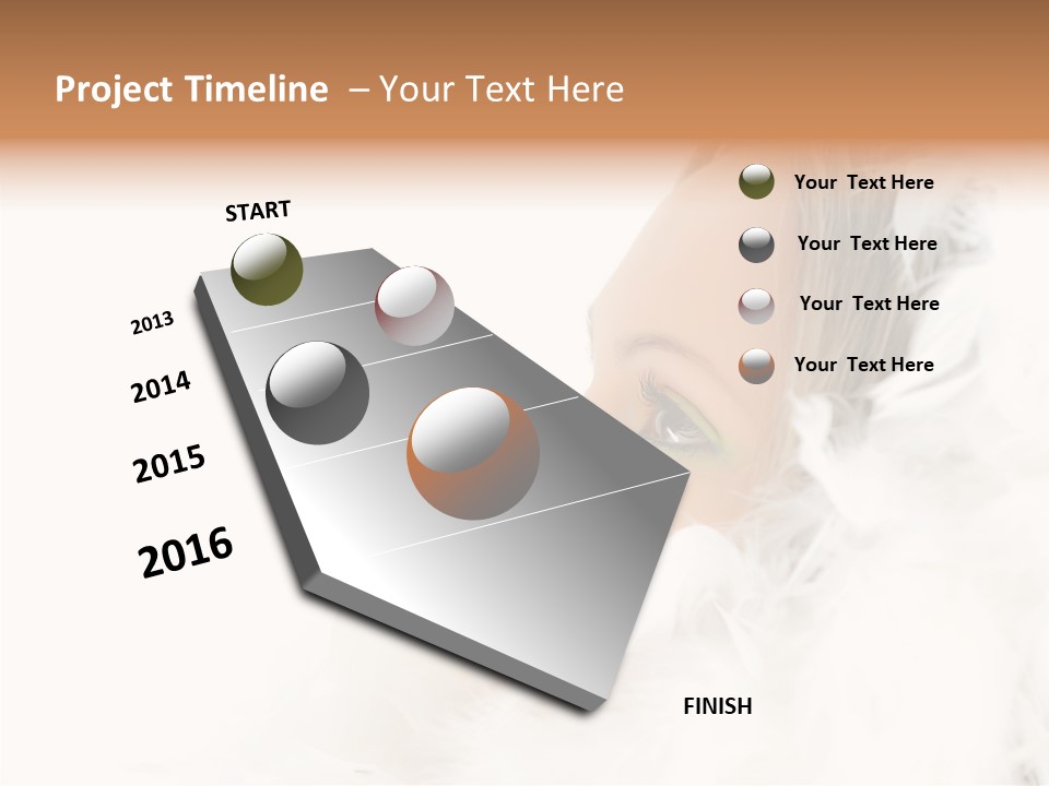 Smiling Face Purity PowerPoint Template