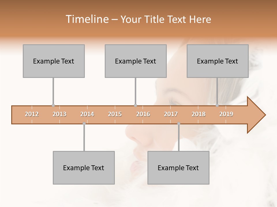Smiling Face Purity PowerPoint Template
