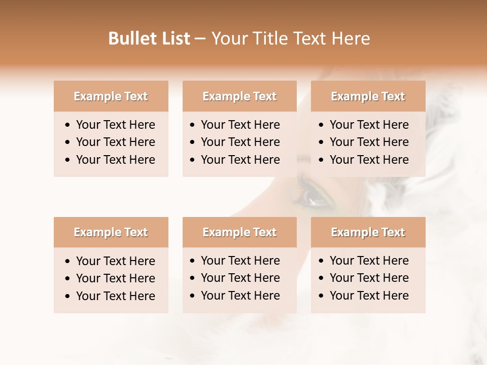 Smiling Face Purity PowerPoint Template