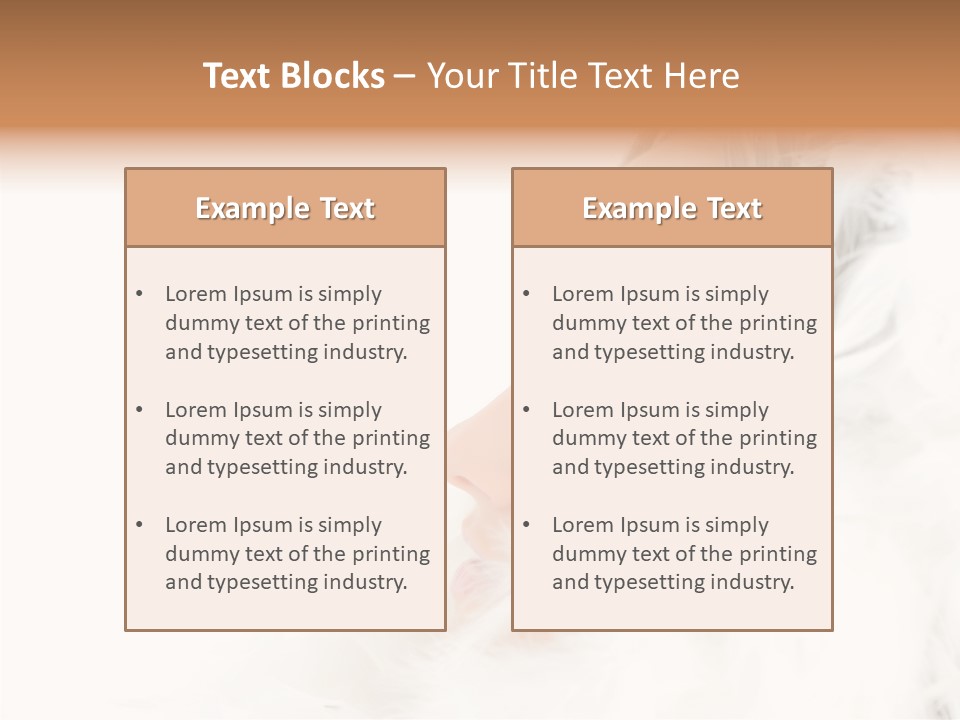 Smiling Face Purity PowerPoint Template