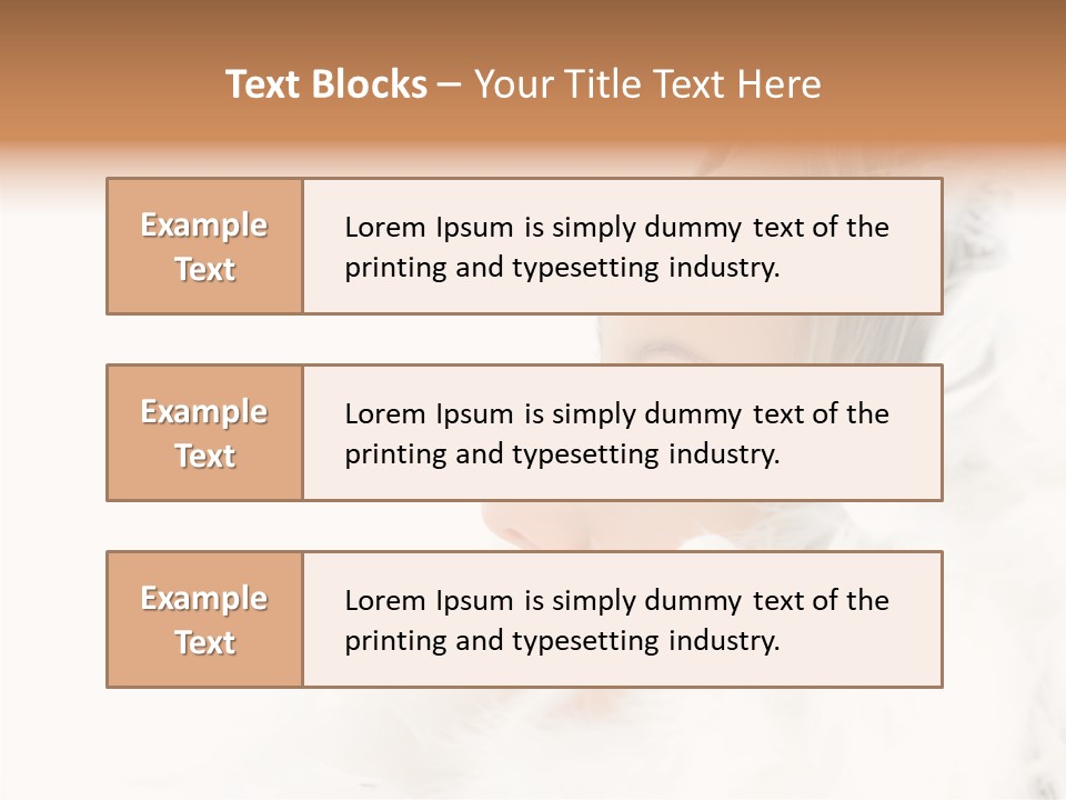 Smiling Face Purity PowerPoint Template