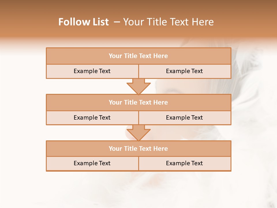 Smiling Face Purity PowerPoint Template