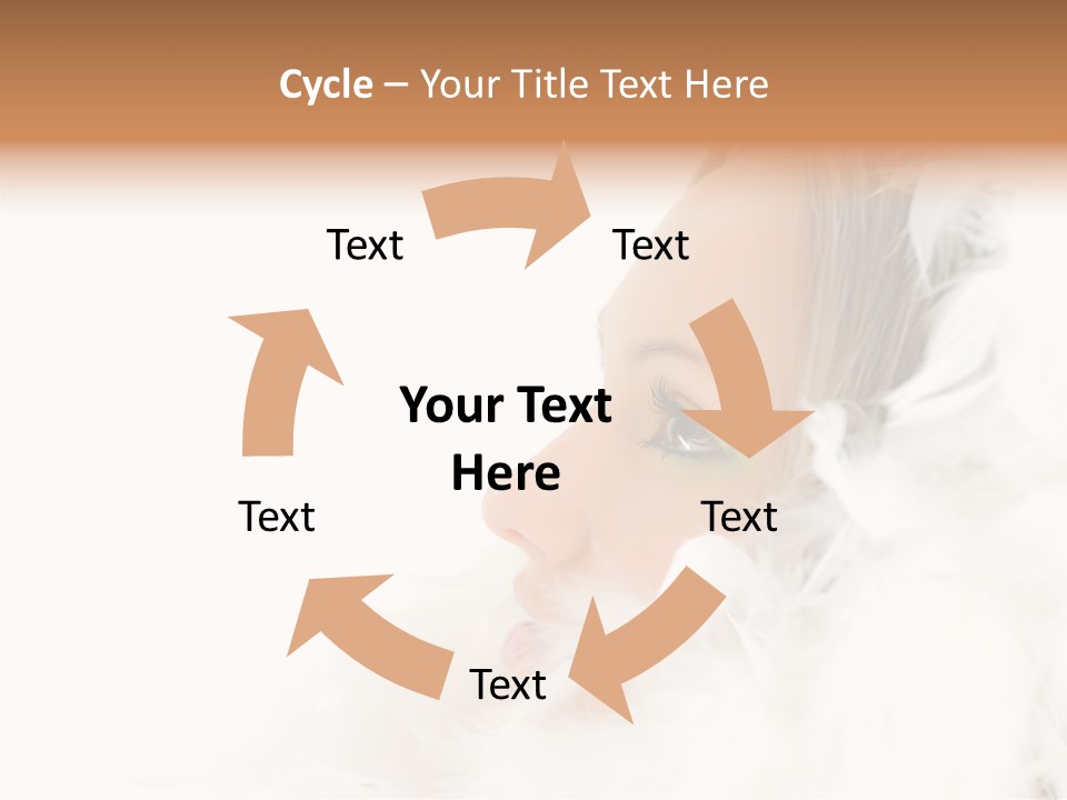 Smiling Face Purity PowerPoint Template