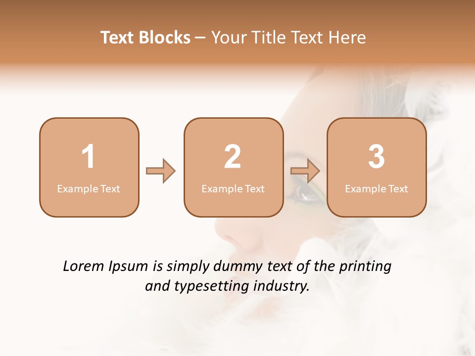Smiling Face Purity PowerPoint Template