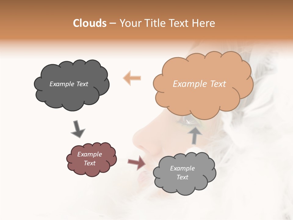 Smiling Face Purity PowerPoint Template