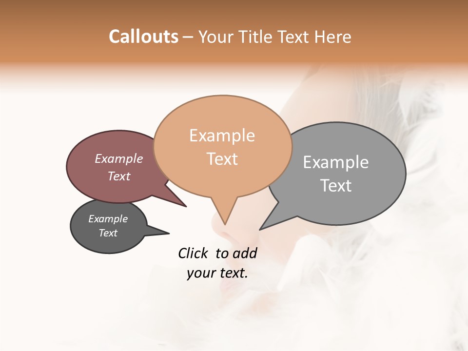Smiling Face Purity PowerPoint Template