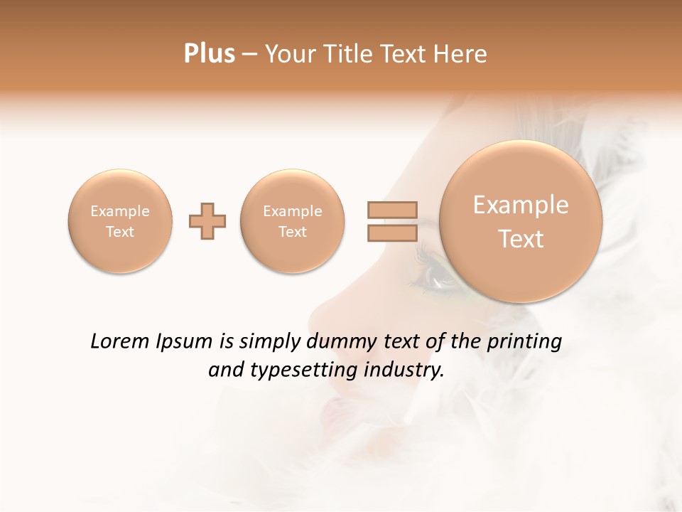 Smiling Face Purity PowerPoint Template