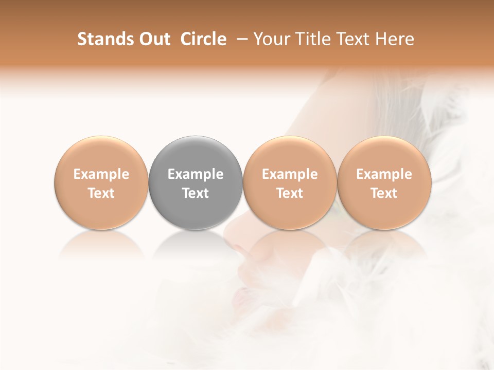 Smiling Face Purity PowerPoint Template