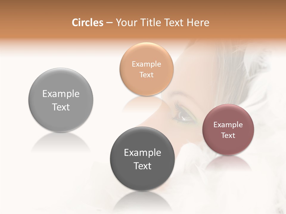 Smiling Face Purity PowerPoint Template