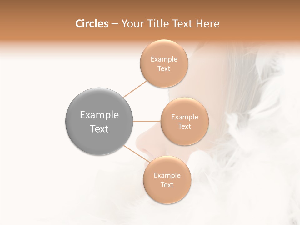 Smiling Face Purity PowerPoint Template