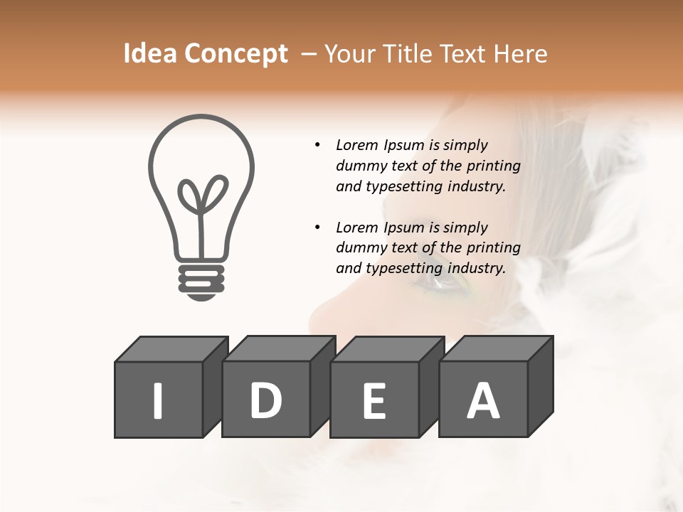 Smiling Face Purity PowerPoint Template