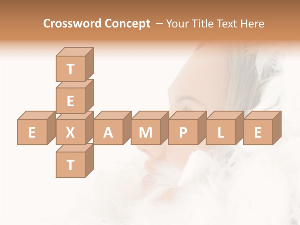 Smiling Face Purity PowerPoint Template