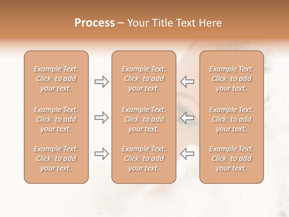 Smiling Face Purity PowerPoint Template