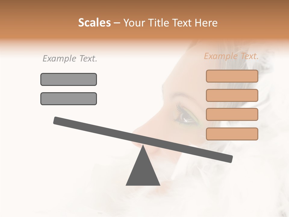 Smiling Face Purity PowerPoint Template