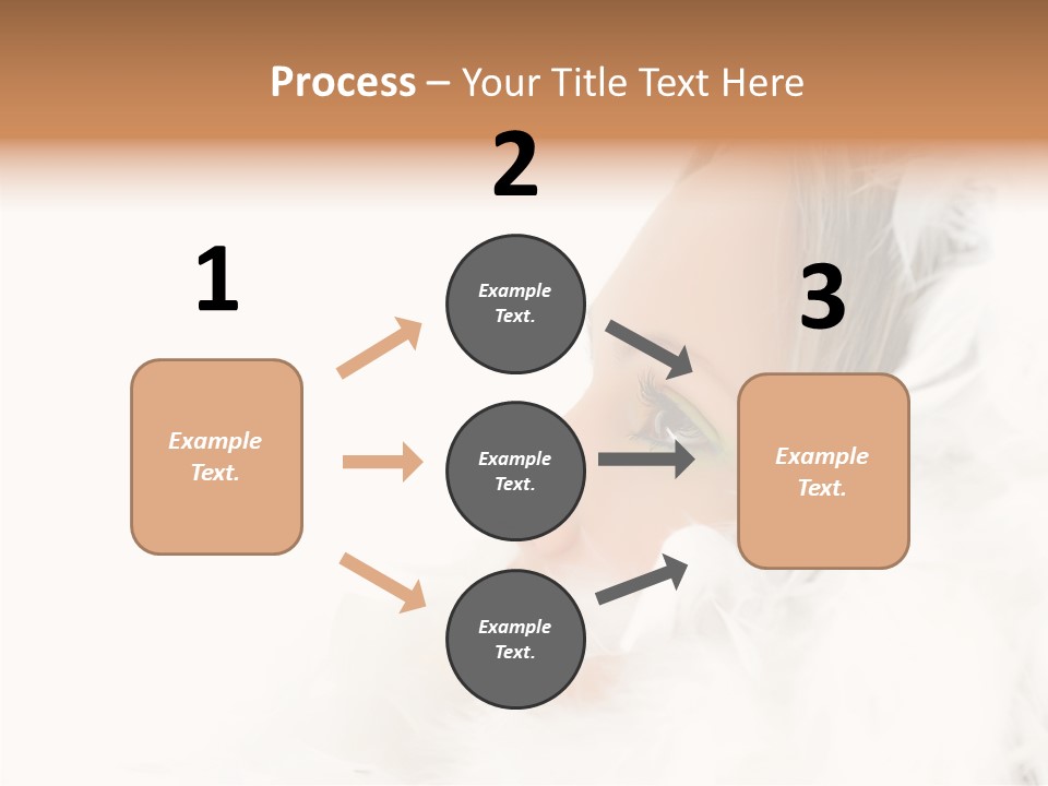 Smiling Face Purity PowerPoint Template