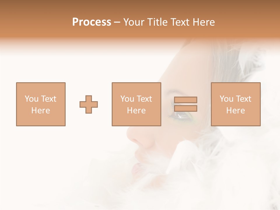 Smiling Face Purity PowerPoint Template