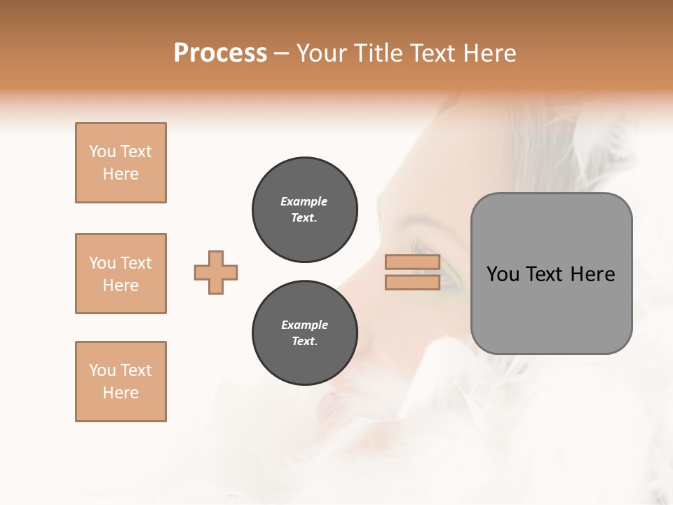 Smiling Face Purity PowerPoint Template