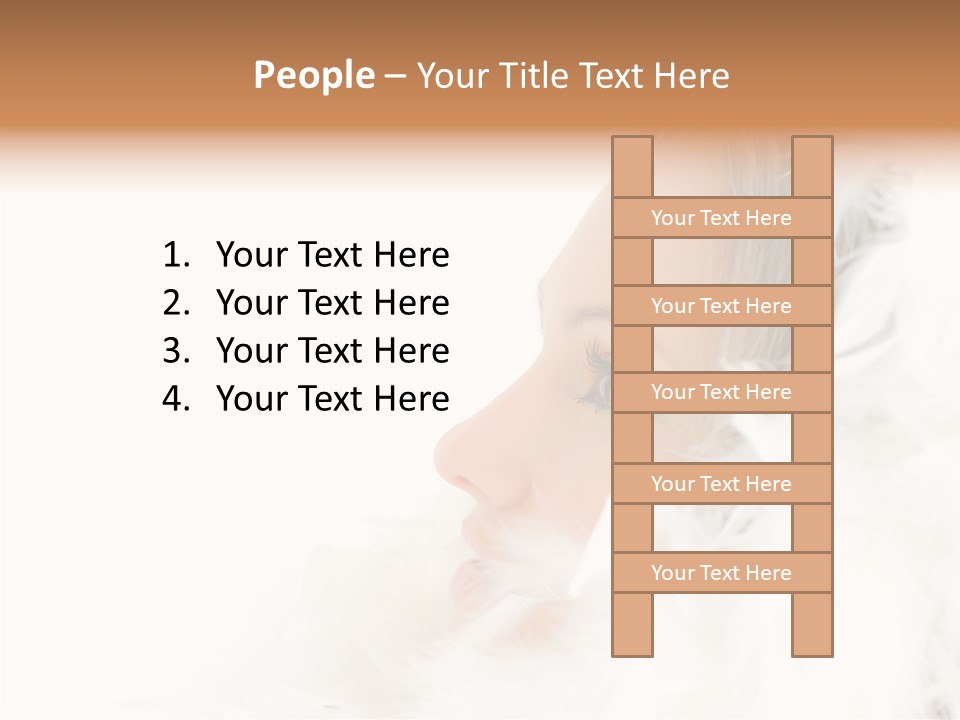 Smiling Face Purity PowerPoint Template