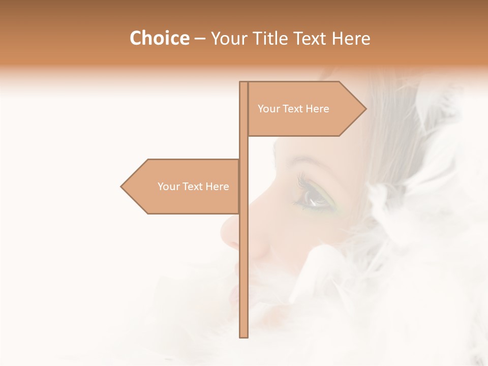 Smiling Face Purity PowerPoint Template