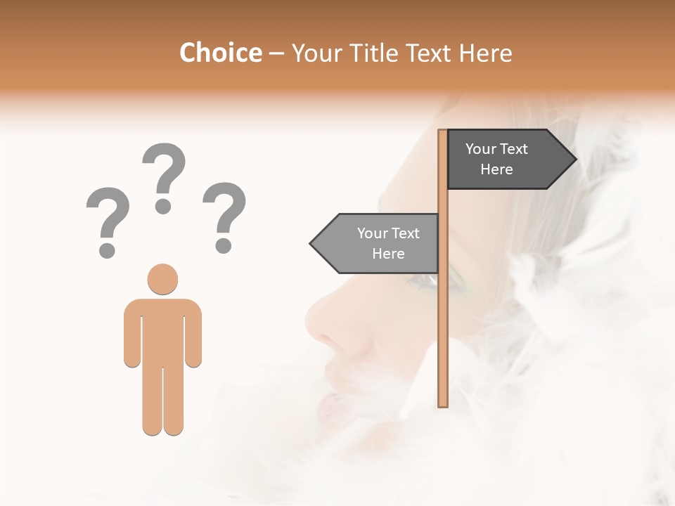 Smiling Face Purity PowerPoint Template