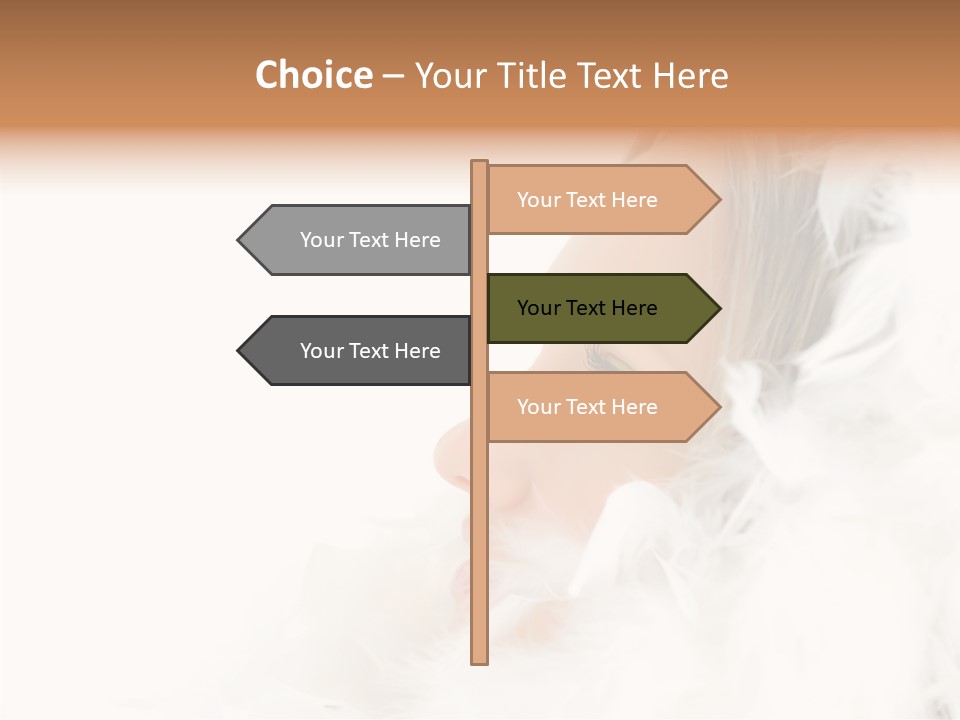 Smiling Face Purity PowerPoint Template