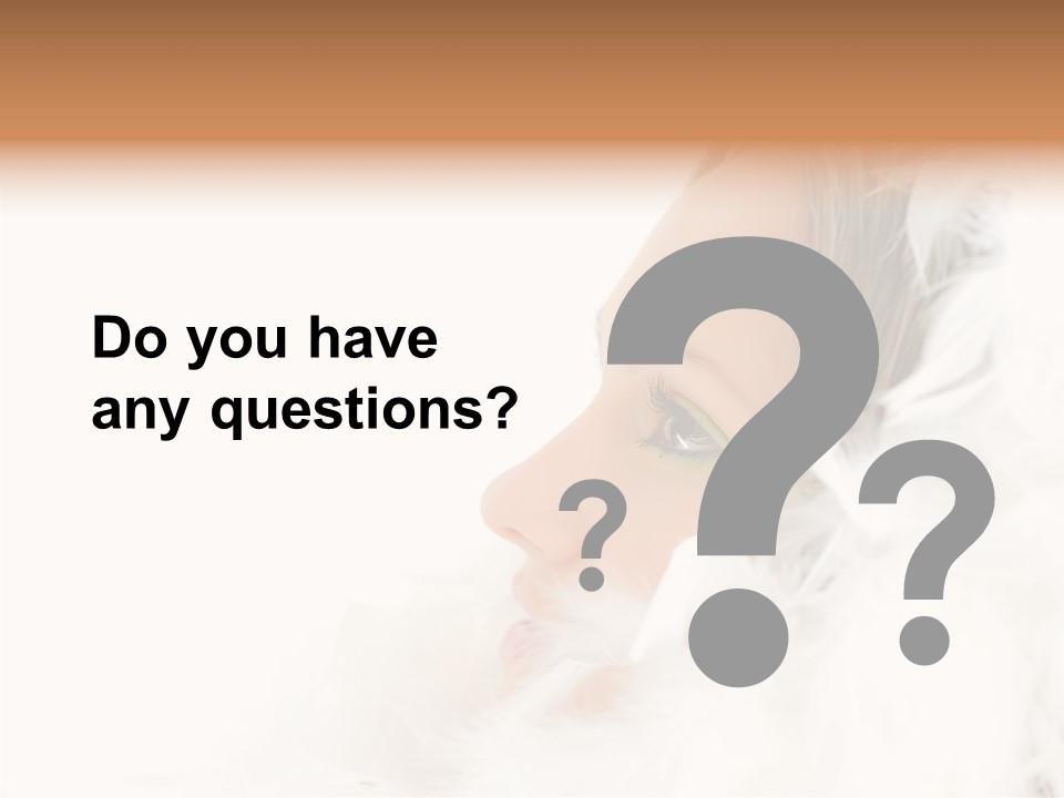 Smiling Face Purity PowerPoint Template