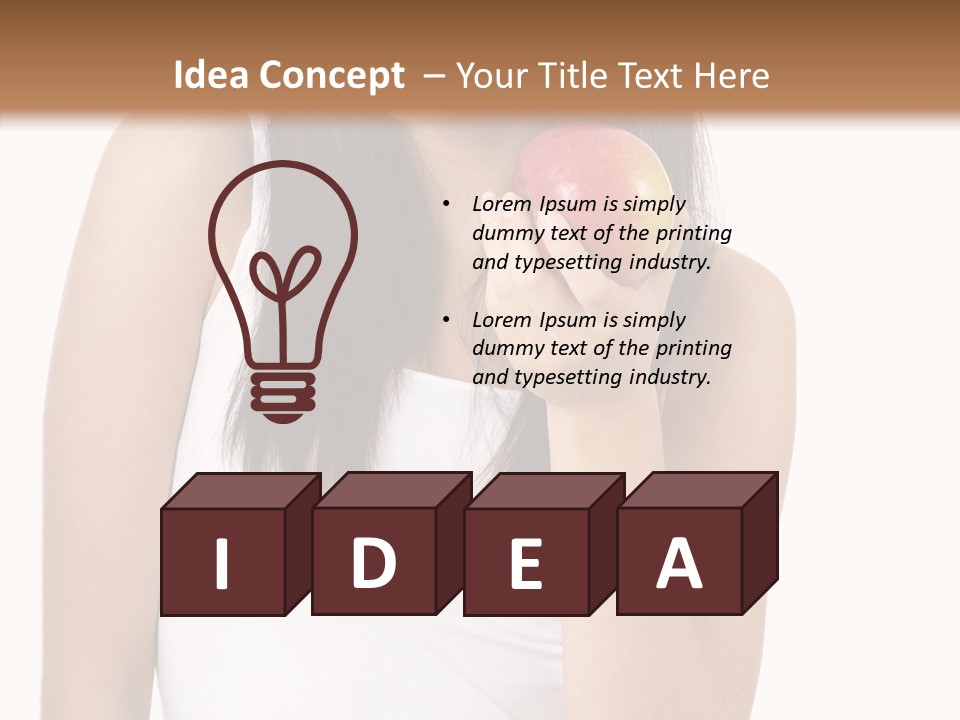 Mouth Vitamins Smile PowerPoint Template