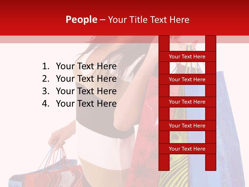 Person White Pretty PowerPoint Template