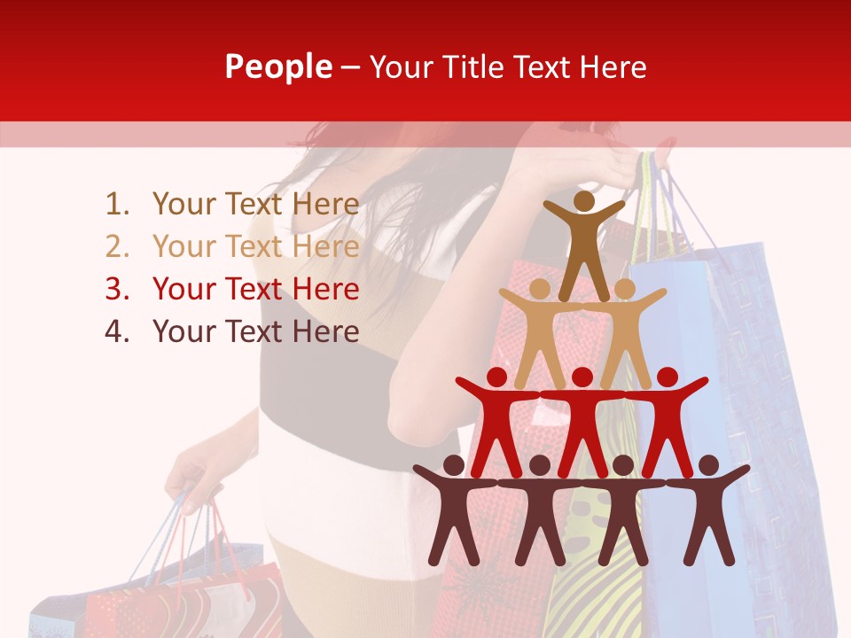 Person White Pretty PowerPoint Template