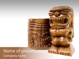 Wooden Pacific Blessing PowerPoint Template