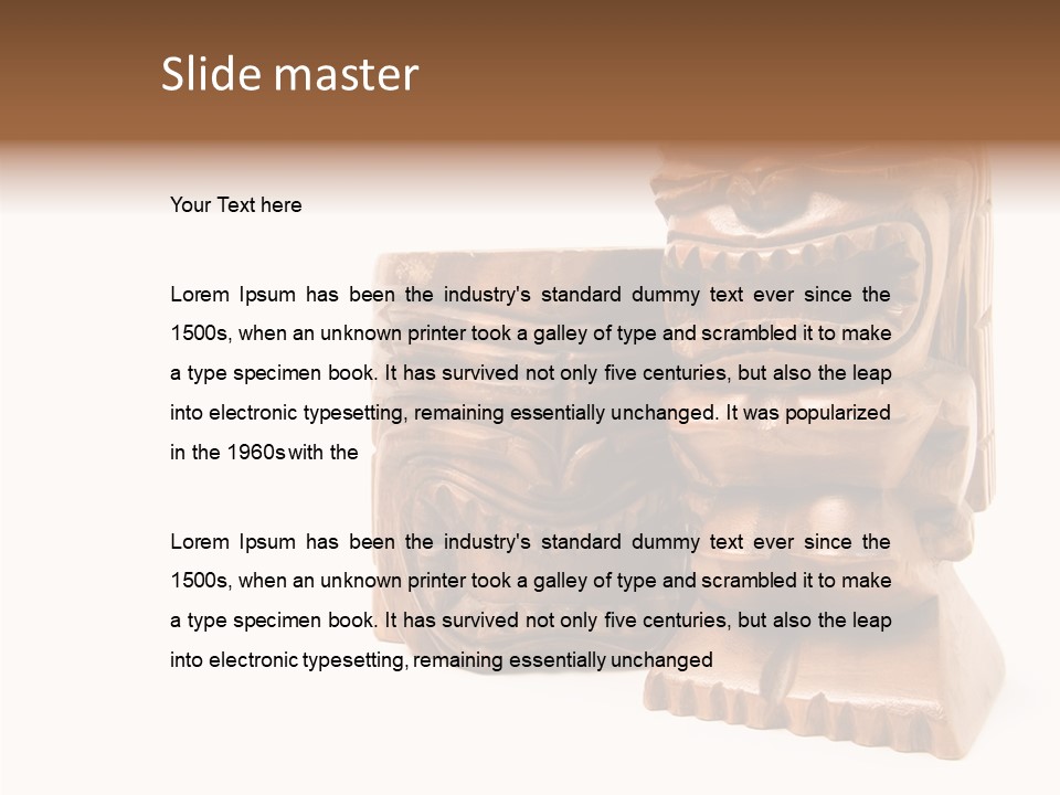 Wooden Pacific Blessing PowerPoint Template