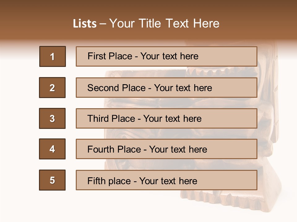 Wooden Pacific Blessing PowerPoint Template