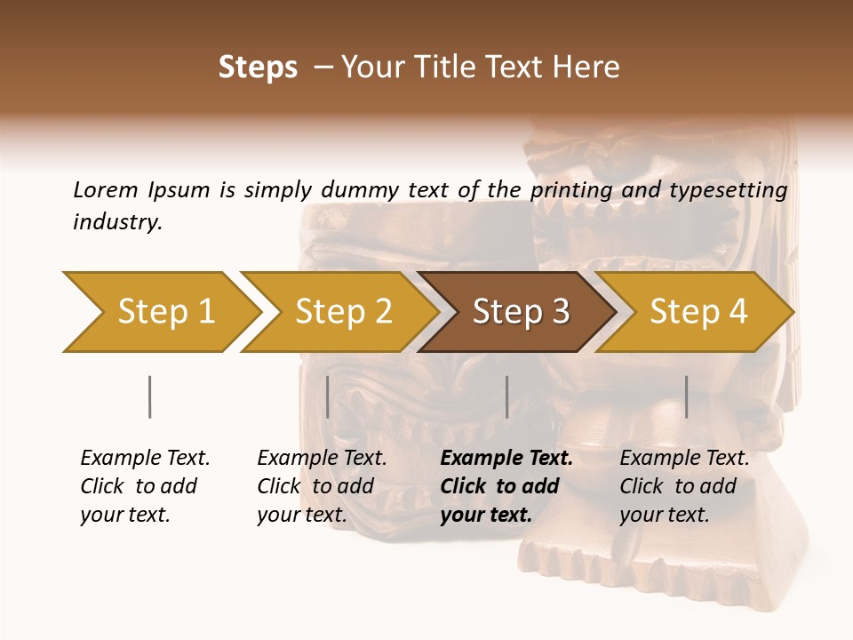 Wooden Pacific Blessing PowerPoint Template