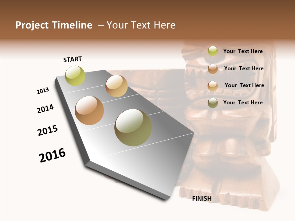 Wooden Pacific Blessing PowerPoint Template