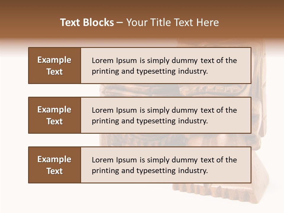 Wooden Pacific Blessing PowerPoint Template