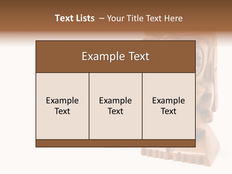 Wooden Pacific Blessing PowerPoint Template