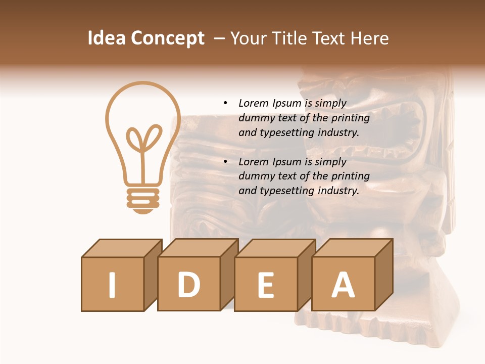 Wooden Pacific Blessing PowerPoint Template