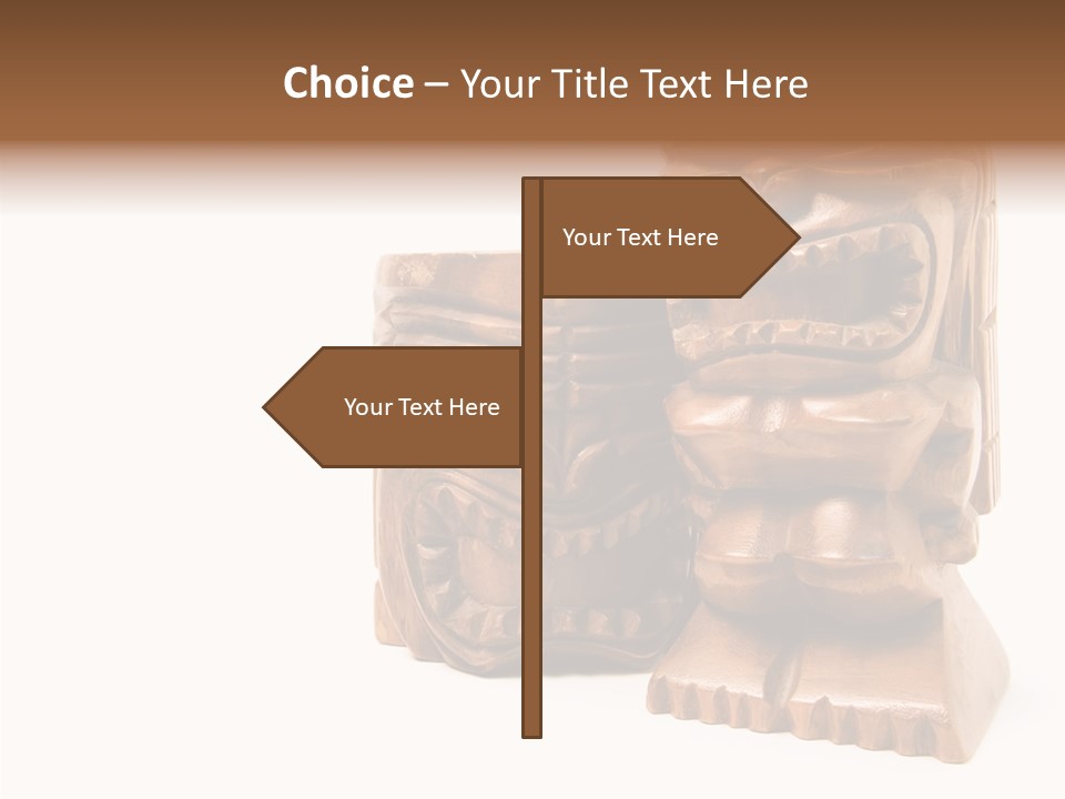 Wooden Pacific Blessing PowerPoint Template