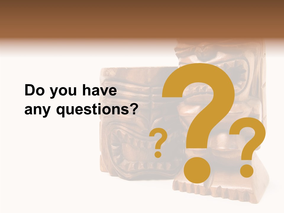 Wooden Pacific Blessing PowerPoint Template