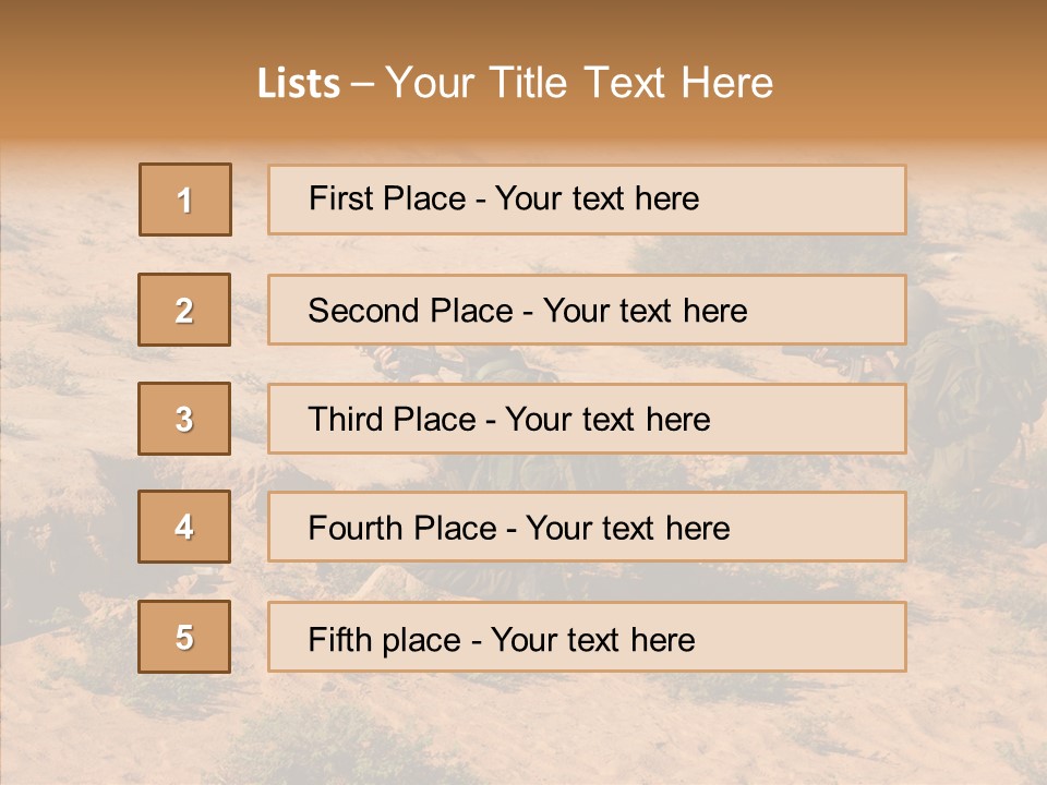 Arab Injure East PowerPoint Template