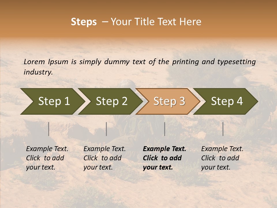 Arab Injure East PowerPoint Template
