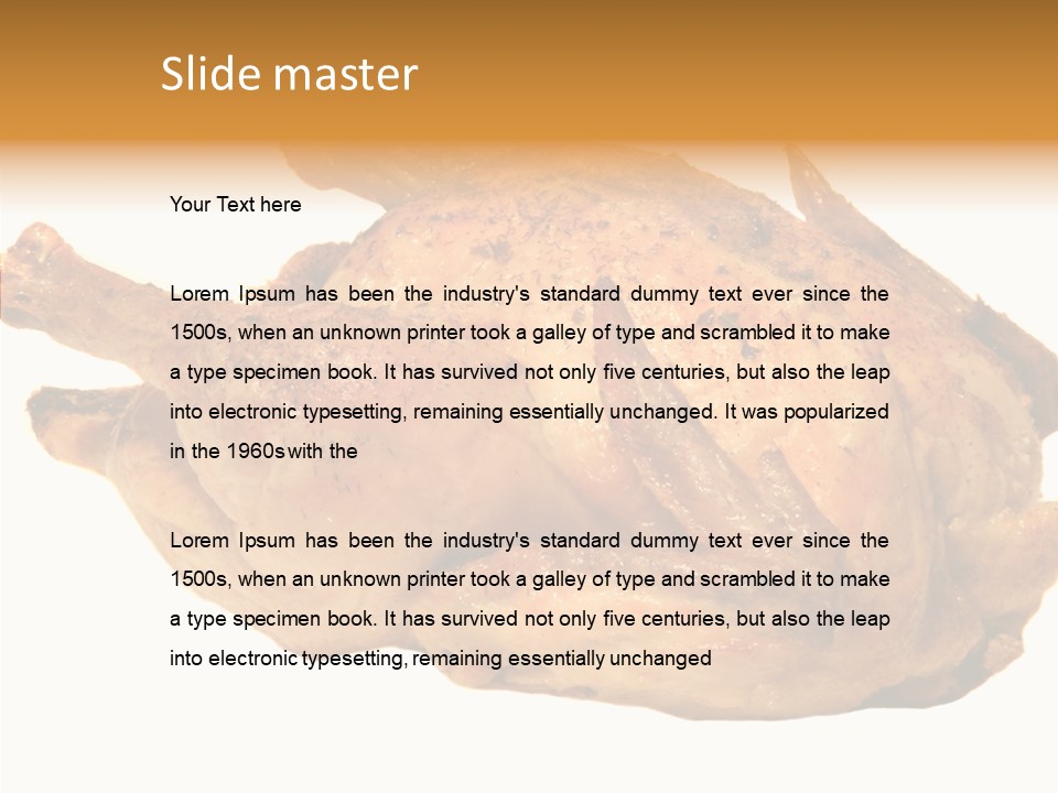 Meat Picnic Isolated PowerPoint Template